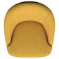 Leon Upholstered Barrel Accent Swivel Chair Mustard Yellow