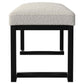 Mesa Boucle Upholstered Tufted Accent Bench Vanilla