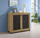 Mchale 2-door Engineered Wood Accent Cabinet Golden Oak