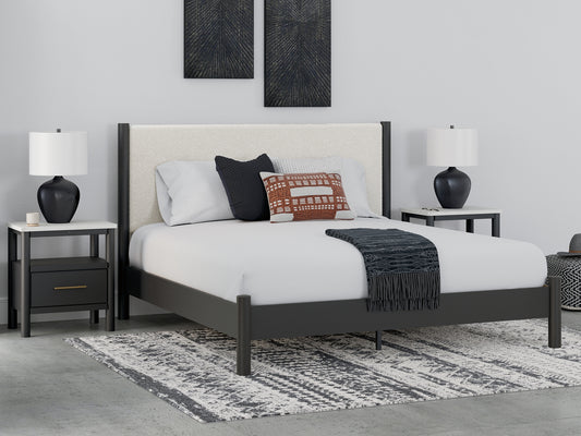 Cadmori King Upholstered Panel Bed