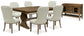 Sturlayne Dining Table and 6 Chairs with Storage