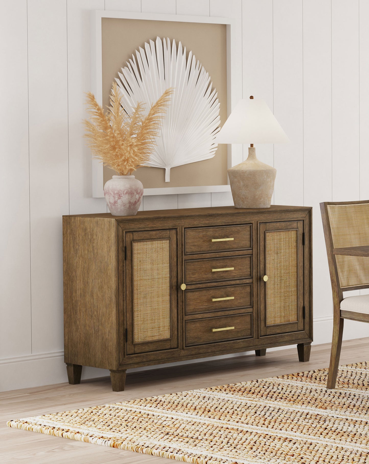 Matisse 4-drawer Sideboard Buffet Cabinet Light Brown