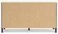 Cadmori King Upholstered Panel Bed with Dresser