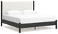 Cadmori King Upholstered Panel Bed with Dresser and 2 Nightstands