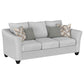 Salizar 3-piece Upholstered Flared Arm Sofa Set Sand