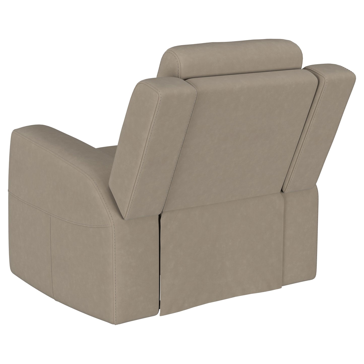 Brentwood 3-piece Upholstered Reclining Sofa Set Taupe