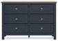 Landocken Twin Panel Bed with Dresser