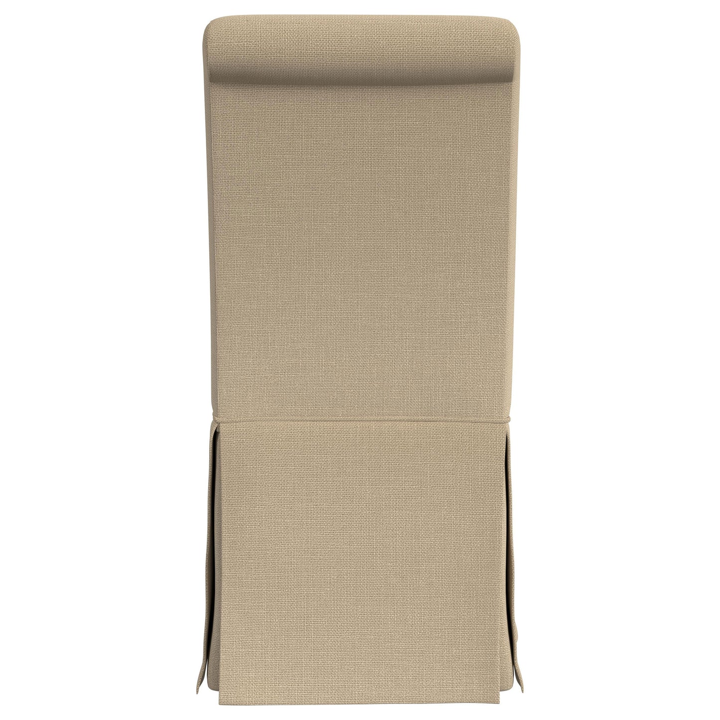 Shawna Upholstered Skirted Dining Chair Khaki (Set of 2)