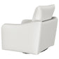 Madia Upholstered Sloped Arm Swivel Glider Chair Vanilla