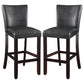 Alberton Leatherette Upholstered Bar Chair Black (Set of 2)