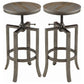 Bartlett Adjustable Backless Bar Stool Nutmeg (Set of 2)