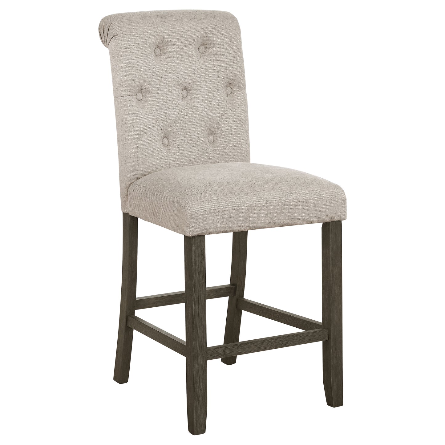 Balboa Fabric Upholstered Counter Chair Beige (Set of 2)