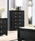 Penelope 5-drawer Bedroom Chest Midnight Star