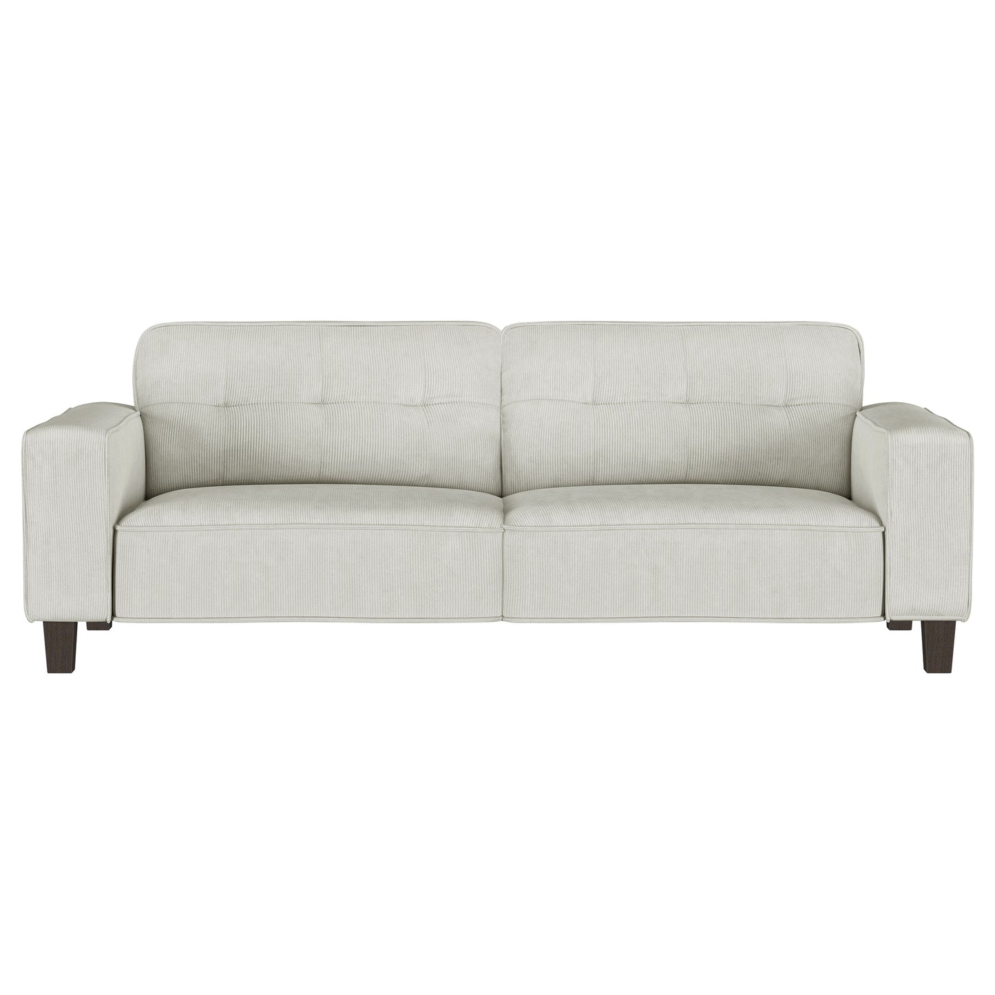 Deerhurst 3-piece Upholstered Track Arm Sofa Set Greige