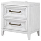 Marielle 2-drawer Nightstand Bedside Table Distressed White