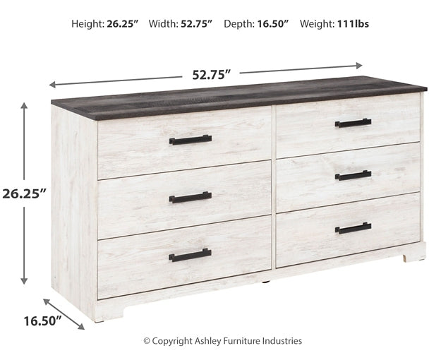 Shawburn Full Panel Headboard with Dresser