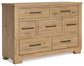 Galliden King Panel Bed with Dresser