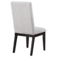 Hathaway Upholstered Dining Side Chair Cream (Set of 2)