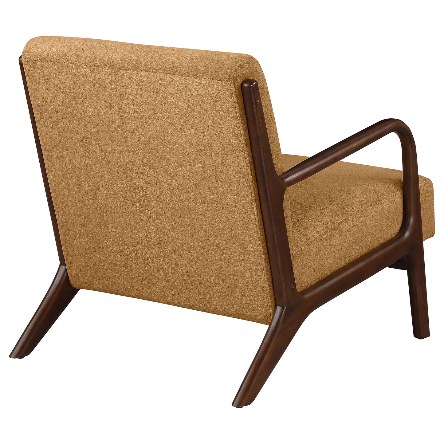 Foster Upholstered Wood Frame Accent Chair Honey