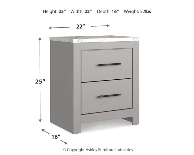 Cottonburg Queen Panel Bed with Dresser and 2 Nightstands