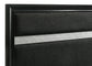 Miranda 54-inch Upholstered California King Panel Bed Black