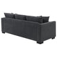 Storey Upholstered Sleeper Sectional Chaise Sofa Dark Grey