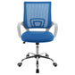 Felton Upholstered Adjustable Home Office Desk Chair Blue