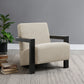 Fitzroy Boucle Upholstered Accent Arm Chair Latte