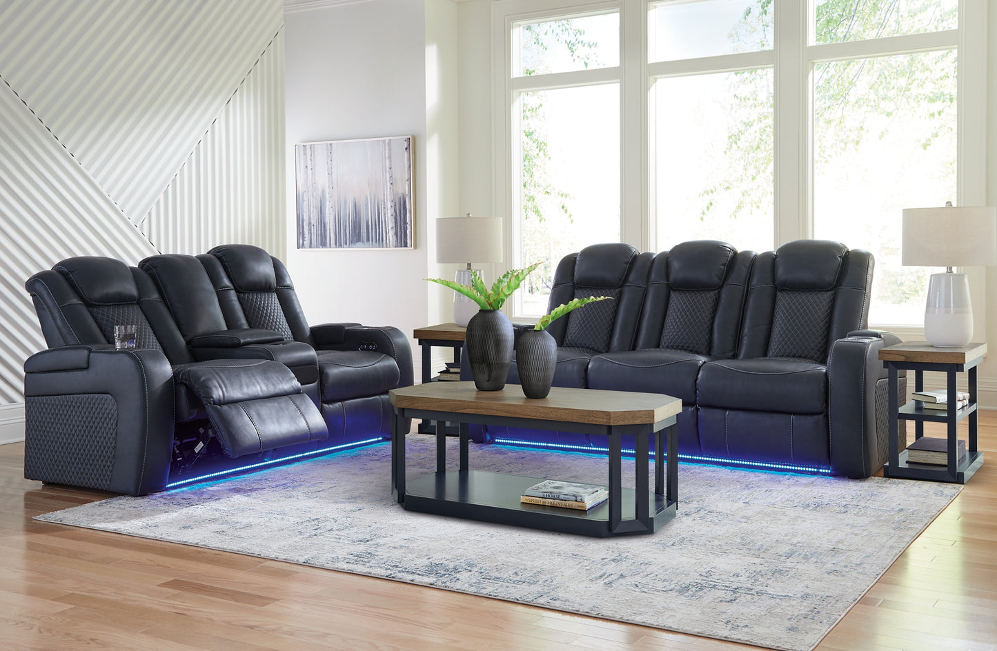 Fyne-Dyme Sofa, Loveseat and Recliner