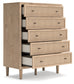 Cielden King Panel Bed with Mirrored Dresser, Chest and 2 Nightstands