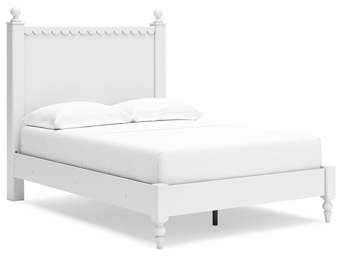 Mollviney Full Panel Bed with 2 Nightstands