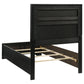 Miranda 55-inch Upholstered Twin Panel Bed Black