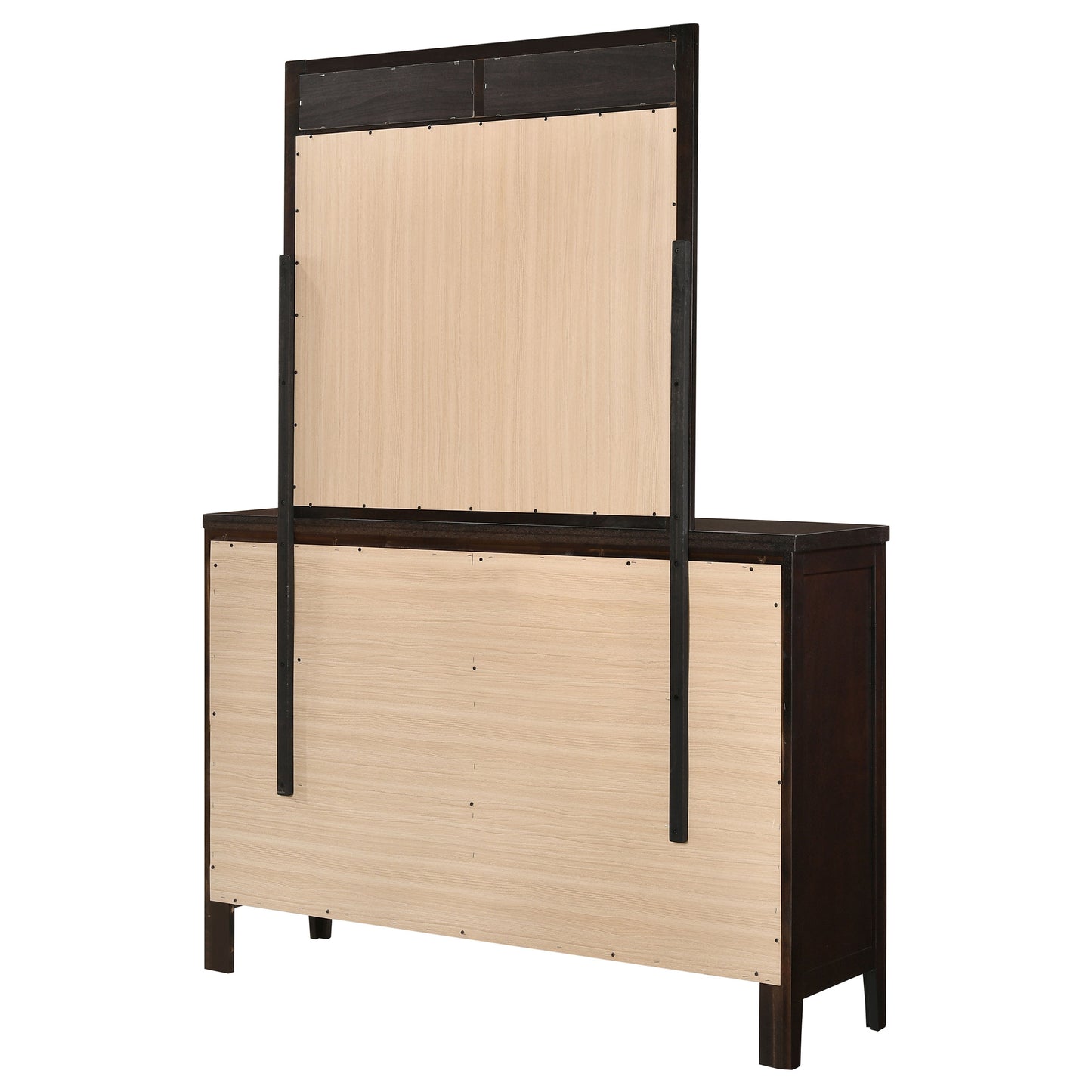 Carlton 6-drawer Dresser with Mirror Cappuccino