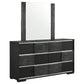 Blacktoft 6-drawer Dresser with Mirror Black