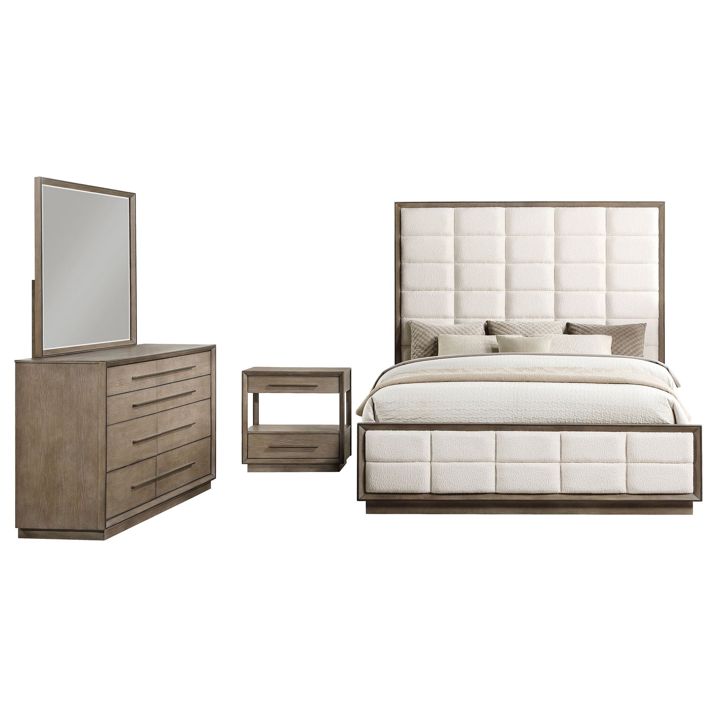 Durango 4-piece Queen Bedroom Set Washed Oak