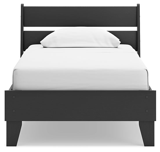 Socalle Twin Panel Platform Bed with Dresser