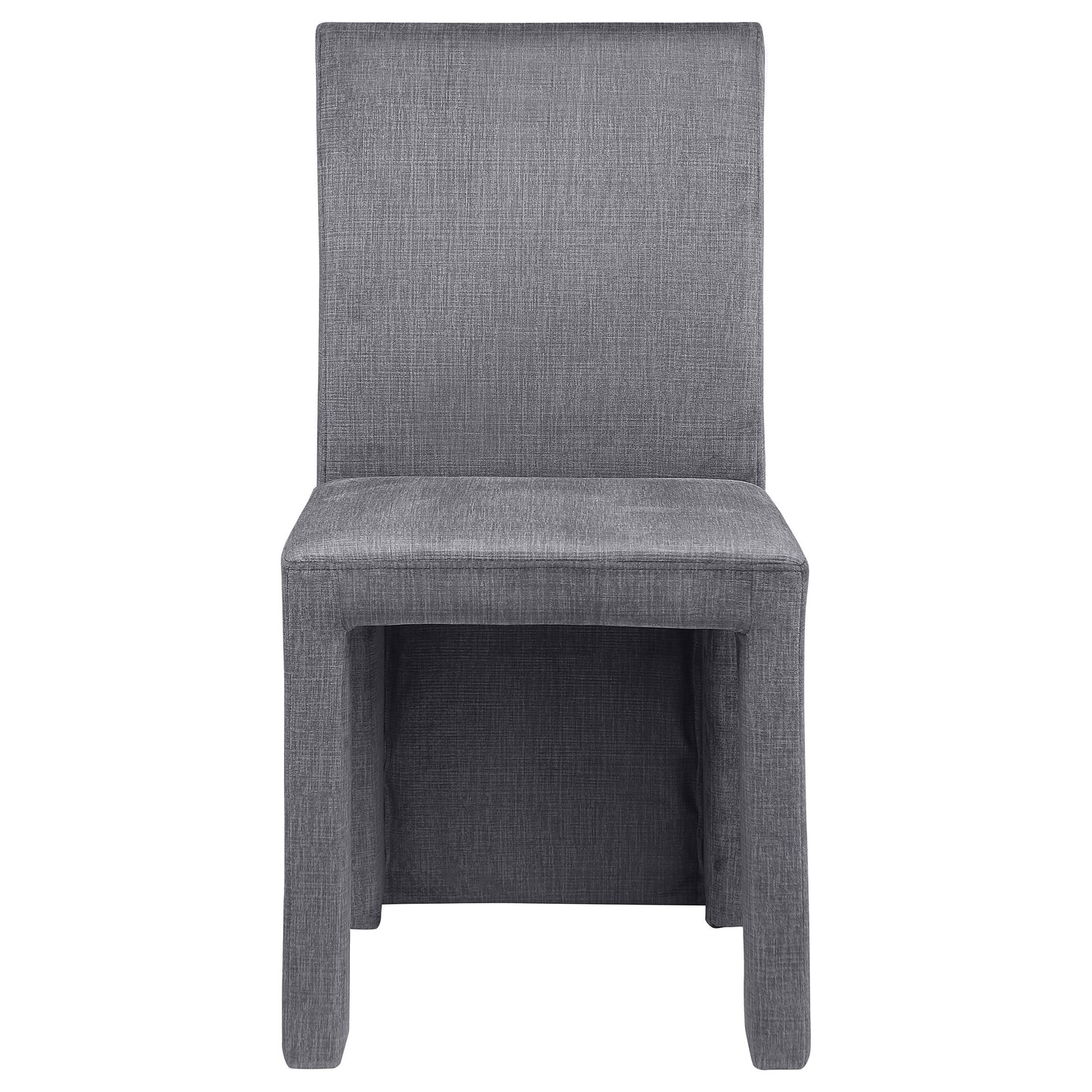 Tordera Velvet Upholstered Dining Side Chair Grey (Set of 2)