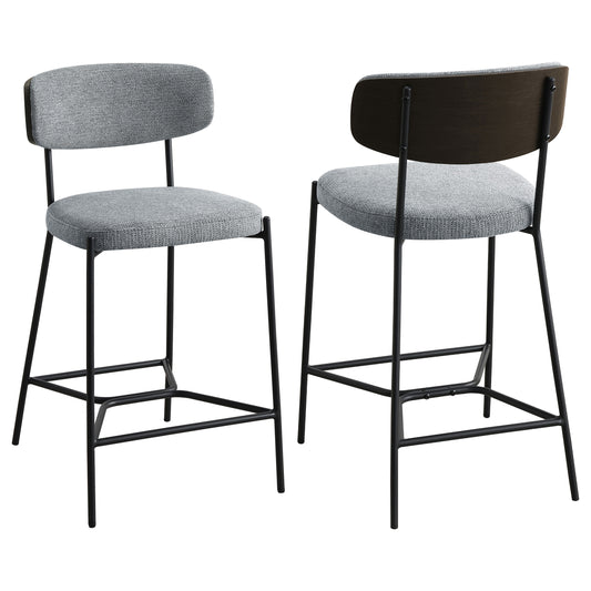 Elison Counter Height Bar Stool Grey (Set of 2)