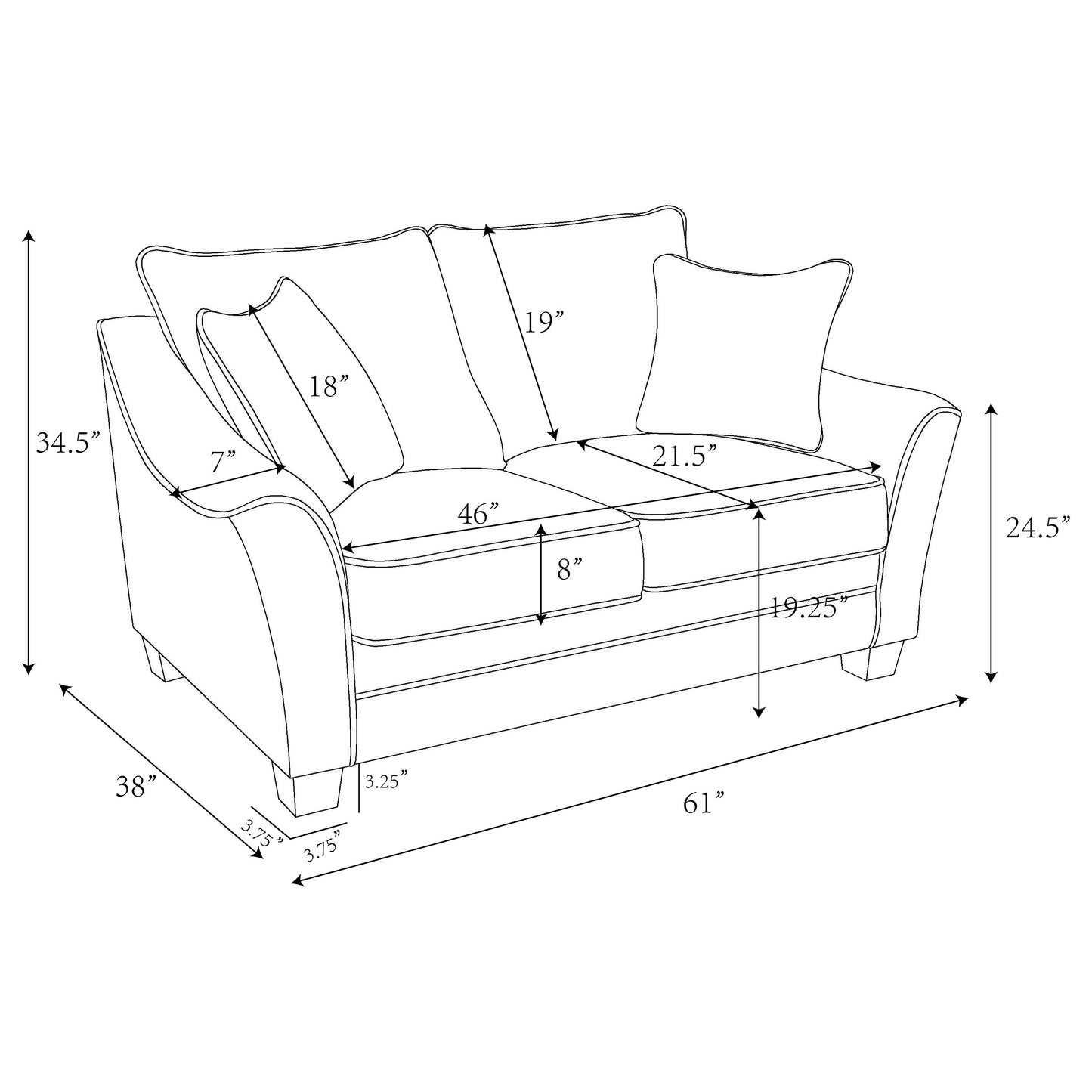 Tomkins 3-piece Boucle Upholstered Sofa Set Light Grey