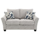 Tomkins Boucle Upholstered Loveseat Light Grey