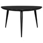 Odessa Triangular Solid Wood Coffee Table Black