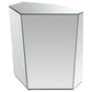 Capella Mirrored Abstract Geometric End Table Silver