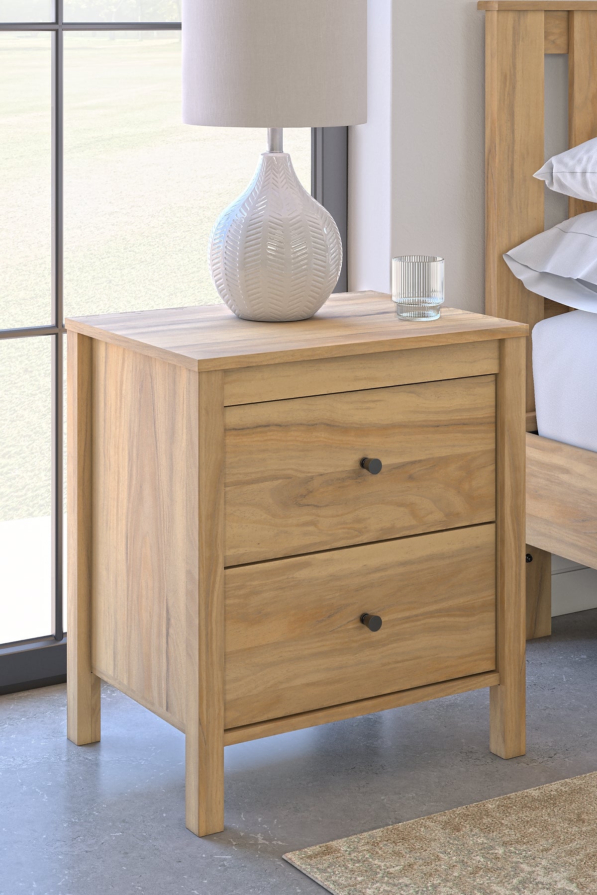 Bermacy Queen Panel Headboard with Dresser and Nightstand