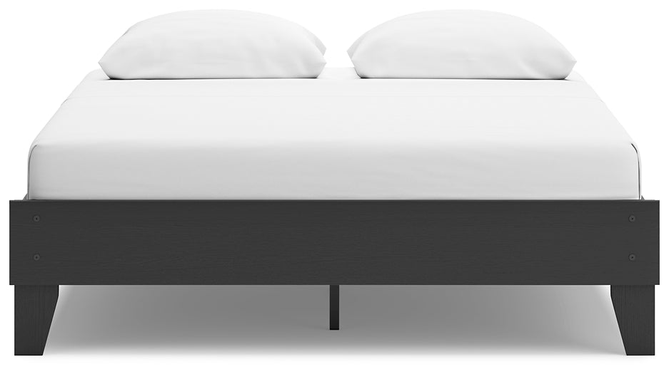 Socalle Queen Platform Bed with 2 Nightstands