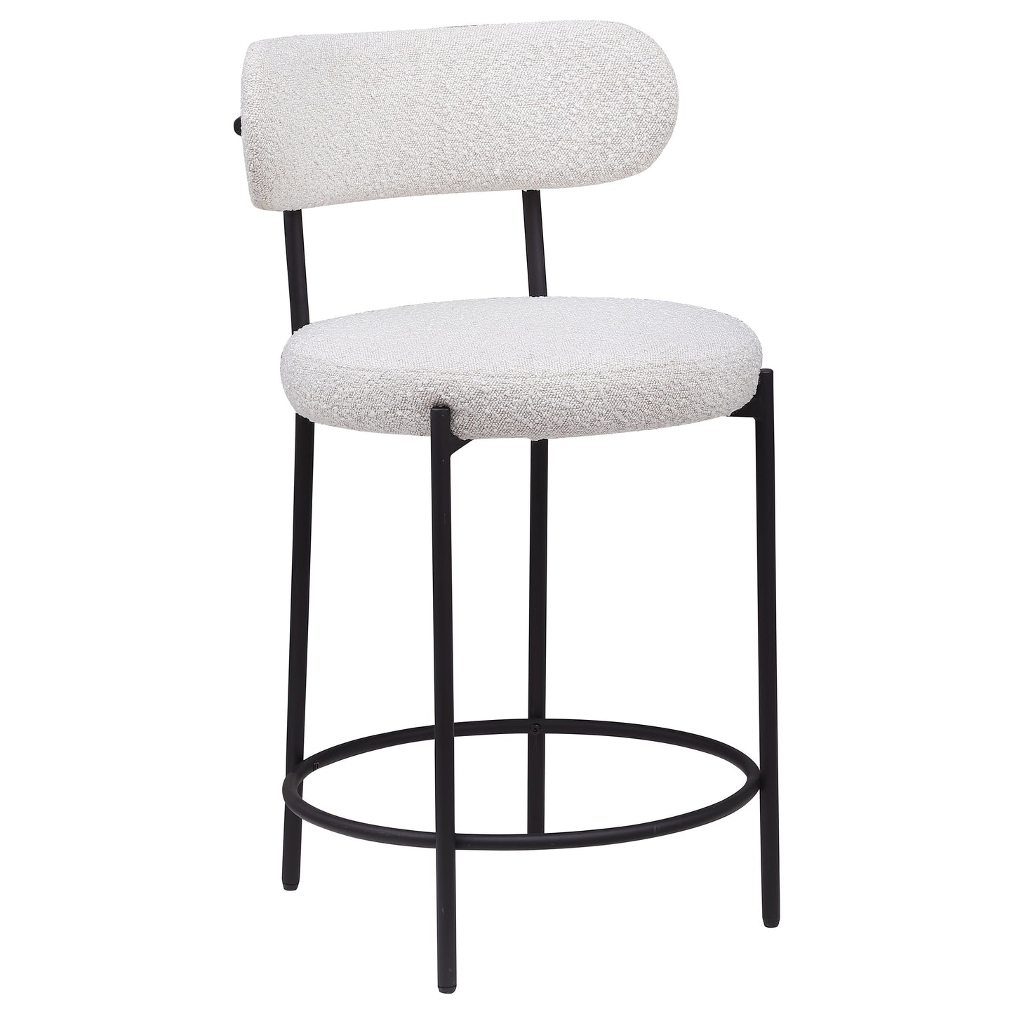 Viola Boucle Upholstered Counter Chair Cream (Set of 2)