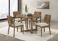 Biltmore 5-piece 46-inch Round Wood Dining Table Set Walnut