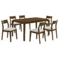 Almonte 7-piece 59-inch Rectangular Dining Set Dark Brown