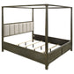 Gran Park Eastern King Four Poster Canopy Bed Dark Cocoa