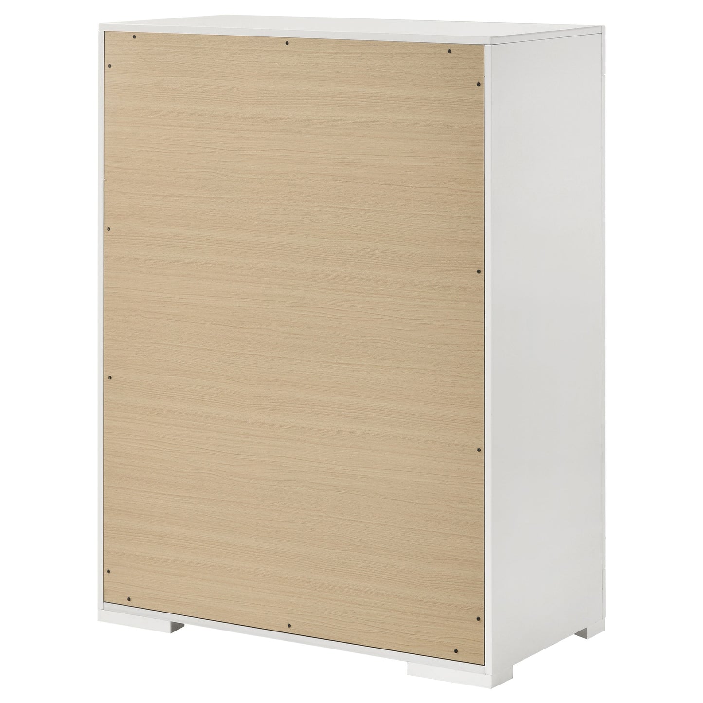 Ives 5-drawer Bedroom Chest of Drawers White High Gloss