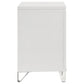 Marmore 2-drawer Nightstand Bedside Table White